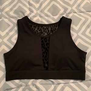 Jessica Simpson Animal Print Sports Bra